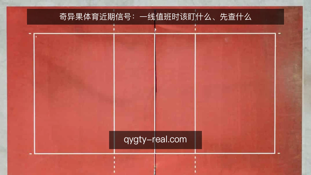 奇异果体育近期信号：一线值班时该盯什么、先查什么